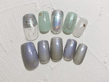 池袋ネイルサロン イイネイル(Ee-Nail)/Newちぐはぐネイル全員￥7980