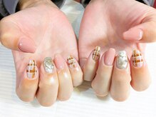 ユアーズ 四街道店(YOURS)/くすみピンクチェック柄ハート