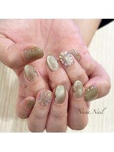 ナナネイル(Nana.Nail)/ぷっくりフラワーネイル