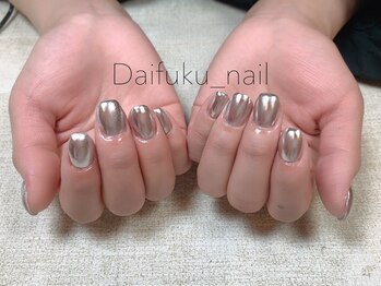 ダイフクネイルズ(Daifuku nails)/ミラーネイル