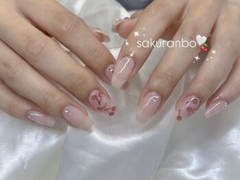 インザピンクリリー(in the pink LILY)/さくらんぼネイル