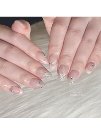 カラーフレンチ×キルティング