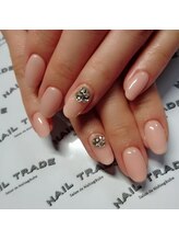 ネイルトレード 西荻窪店(NAIL TRADE)/Ｖカットスワロフスキーネイル