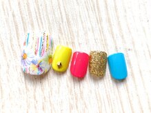 ネイルサロン フローリア(nail salon Florir)/カラフルネイル×花柄