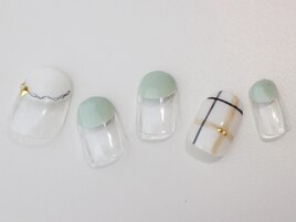 丸フレンチ×チェック柄。。。♪