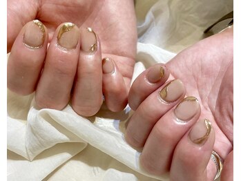 ネイルズ ララ(nails Lala)/ミラーデザイン。