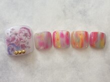 ネイルサロン ウィル 恵比寿(will)/透かしフラワーニュアンス