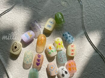 ミリネイルズ(milli nails)/落書きネイル♪