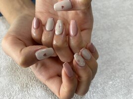 バレンタインネイル