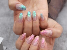 オーロラアシメネイル