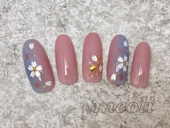 ミオリィ(meoli)/ワンカラー＋桜アート