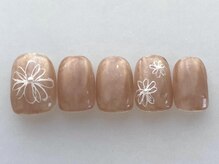 アイネイルズ 池袋店(I-nails)/ピンクフラワーネイル