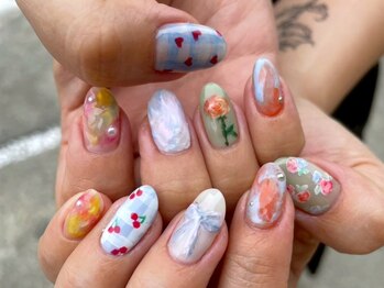 ネイル アトリエ コモード(nail atelier Comodo)/ペイント [パステルスプリング]