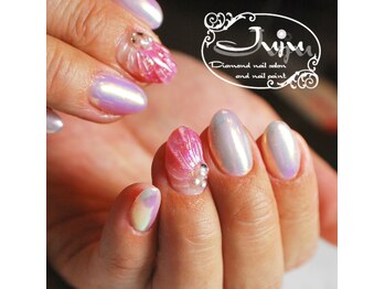 ジュジュ(Juju)/オーロラネイル　桜貝ネイル