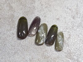 抹茶ラテネイル