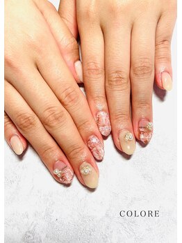 クロレ(COLORE)/秋冬暖かツィードネイル