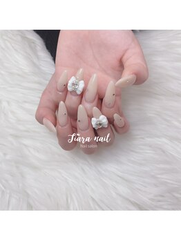 ティアラネイル(tiaranail)/リボンネイル