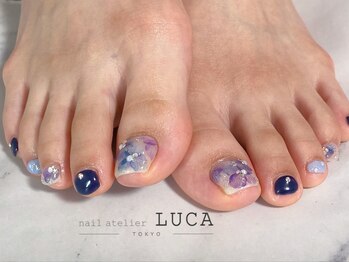 ネイルアトリエルカ(nail atelier LUCA)/M-763 大人可愛い紫陽花ネイル