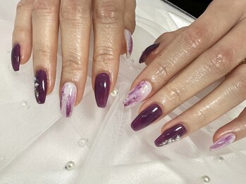 ラメール(Lamel)/ニュアンス/パープル/キラキラ