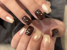 アンゲッコ 長堀橋(angecco)/ハートホロ/冬ネイル