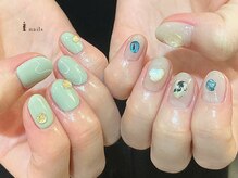 アイネイルズ 渋谷店(I nails)/ストーンニュアンス￥8000