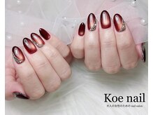 コエネイル 大橋店(Koe nail)/ボルドー・マグネットネイル