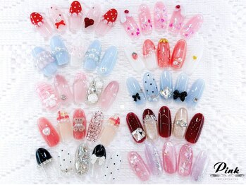 ネイルコレクション ピンク(Nail Collection Pink)の写真/大人気♪[今月の特別ジェル6990円]やアート量で選ぶ[ジェル定額3コース7990.8990.9990円]は150種以上あり♪