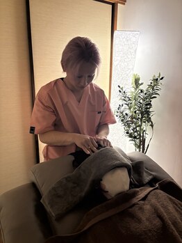 ゆみん/【ドライヘッドスパ】様子