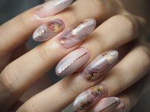 ネイルサロン ビースペース(B space)/アクリルスカルプ＋大理石ネイル