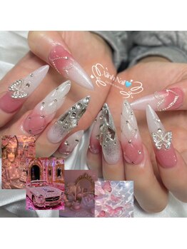 シン(XIINH)の写真/【最新技術長さだし★】120分/150分選べる!ビルダジェル使用◎周りと差がつくデザインでモチベーションUP♪