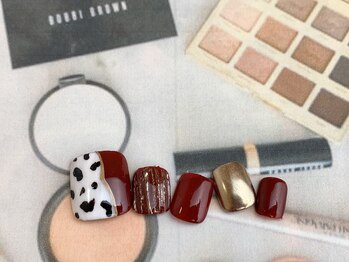 ネイルサロン&スクール ジーナ(GINA)/牛柄ネイル