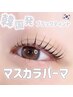 【定額★マスカラティントパーマ】ブラックティントで黒艶まつげ☆¥5.180