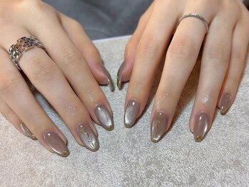 シーハウスポピー 新小岩(C house poppy)/マグネットネイル　ミラーネイル