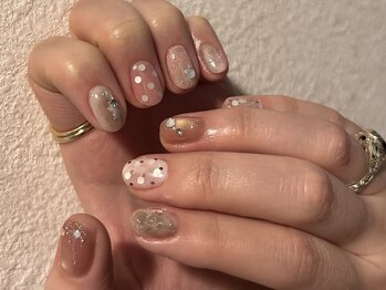 春ニュアンスネイル