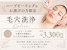 【 ハーブピーリングをお選びの方限定 】毛穴洗浄オプション＋3,300円