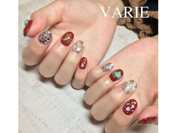 ヴァリエ(VARIE)/赤ニュアンスネイル