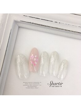 エスパルティール(Spartir)/◆ラメ×シェルチークネイル◆