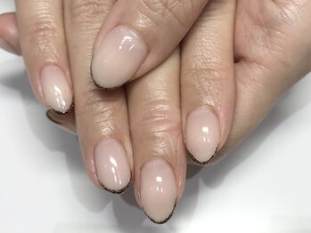 クォーターリゾートネイル(QUARTER RESORT nail)/ラインフレンチネイル☆