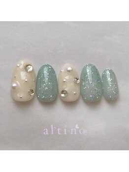 アルティノ ネイル ガーデン(altino nail garden)/キラキラストーンネイル