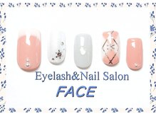 アイラッシュアンドネイルサロン フェイス(Eyelash&NailSalon FACE)/ハンド定額ネイル　￥7.500