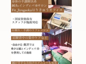 フィットジユウガオカ(Fit_Jiyugaoka)/数少な【インディバ×鍼】の施術
