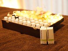 厳選された高品質アロマで、五感から癒されるひとときに。