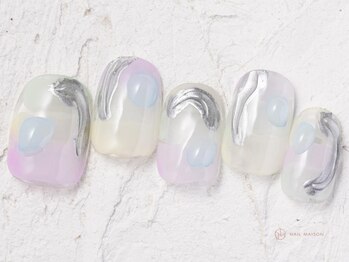 ネイルメゾン 池袋店(NAIL MAISON)/メタリックシースルー¥10550