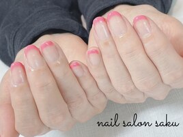 カラーフレンチ/ピンク