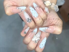 水色xキルティングx蝶々
