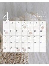 ノア(noa)/４月定休日