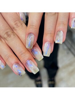 ムー(muu.)/ニュアンスミラーネイル