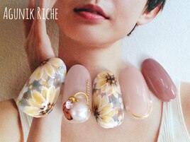 【ひまわりネイル】