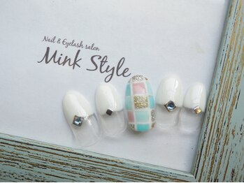 ミンクスタイル 恵比寿店(Mink Style)/タイル風フレンチネイル