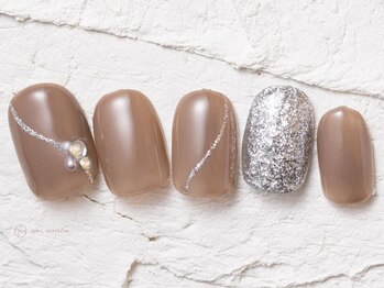 ネイルメゾン 渋谷店(NAIL MAISON)/綺麗めブラウンラメ¥5800